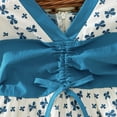 thumbnail image 4 of Cathalem Robe pour Tout-Petits, Robes Imprimées pour Petites Filles, Manches Volantées, Vêtements, Bleu 110, 4 of 5