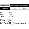 thumbnail image 2 of Cherokee Printsupport for Women 12 mmHg Support Socks, Regular Tall, Avo Cuddle, 2 of 5
