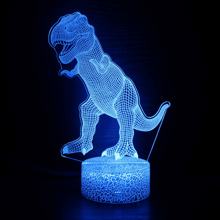 

3D Night Lamp 3D Illusion Night Light 7 Color Touch Dinosaur Series Table Lamps Birthday Christmas Gifts Room Desk Decor Lamp(Section A)