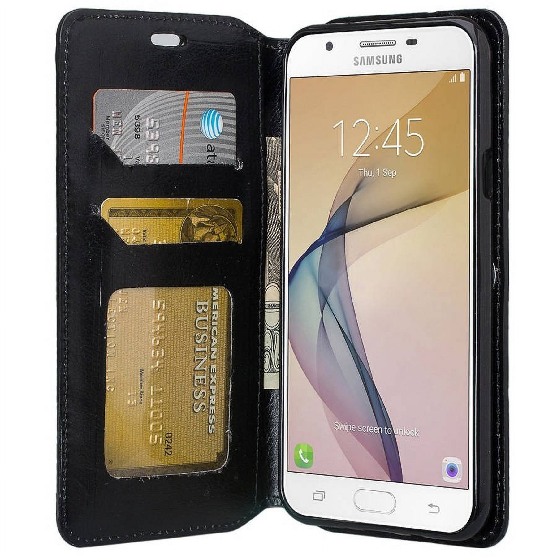 Protective Wallet Stand Case for Samsung Galaxy J7 (J7 Perx, J7 Sky Pro, J7 V; 2017), Perfect Fit