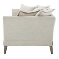 thumbnail image 3 of Sofa Couch, Beige, Fabric, Living Kitchen Cafe Bistro Hospitality Restaurant, Modern Contemporary HB33530, 3 of 8