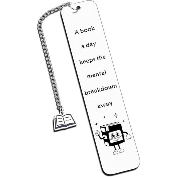 Funny Bookmark for Women Men Teen Friends Book Lovers Bookish Bookworm Spicy Reader Stainless Steel Bookmark Book Club Gifts for Graduation Gifts Stocking Stuffers Birthdays Christmas Valentines