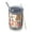 Pomeranian Dogs and, variant on 12oz Tumblers German Shepherd with Pioneer Flower Vacuum Insulated Stainless Steel Travel Tumbler Cups Mug with Lid and Straw for Beer,Coffee,Beverages with Cleaning Brush for Cold & Hot Drinks