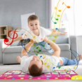 thumbnail image 3 of Tapete de piano de juguete, tapete de baile, teclado de piano, tapete de piano, tapetes de música, alfombra musical táctil para bebés, regalo para niños y niñas, 100*36 cm Adepaton LN-2302, 3 of 7