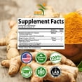 thumbnail image 4 of TURMERIC 95% CURCUMIN with GINGER & BIOPERINE Black Pepper Antioxidant 100 Caps, 4 of 7