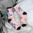 thumbnail image 5 of Masiiu Bluey Pattern Adult Crew Socks, Breathable Color-Block Mid-Calf Socks, Comfortable for Daily Wear and Sports, 5 of 6