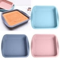 thumbnail image 6 of Silicone Square Cake Pan 8x8 Baking Pan Pan Nonstick Silicone Cake Silicone Baking for Cakes Rice And LasagnasSilicone Cake Baking Pan Gray, 6 of 6