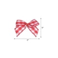 thumbnail image 2 of Uxcell 100Pcs Mini Gingham Ribbon Bow 1" Checkered Fabric Satin Ribbon Bows for Craft DIY Red and White, 2 of 7
