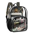 thumbnail image 2 of PVC Transparent Backpacks Clear Backpack for Travel and Outings Beautiful Deer Wearing A Crown, 2 of 7