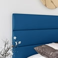thumbnail image 6 of Boyd Sleep Napoli Blue Faux Leather Twin Size Fully Upholstered Platform Bed Frame with Adjustable Headboard, Qualified Box Spring or Foundation Required for Use, 6 of 12