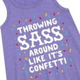 thumbnail image 2 of Instant Message - Throwing Sass Around Like It's Confetti Graphic Sleeveless Aline Dress, 2 of 5