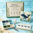 thumbnail image 6 of Kids Whale Mosaic Craft Kit, Marine Life Themed DIY Art Set, Parent-Child Handmade Activity Kit for Ages 6+, 6 of 6