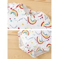 thumbnail image 3 of Dooleck Daddys Girl Baby Clothes Infant Outfit Rainbow Bodysuit Halen Pant Sleepwear, 3 of 6