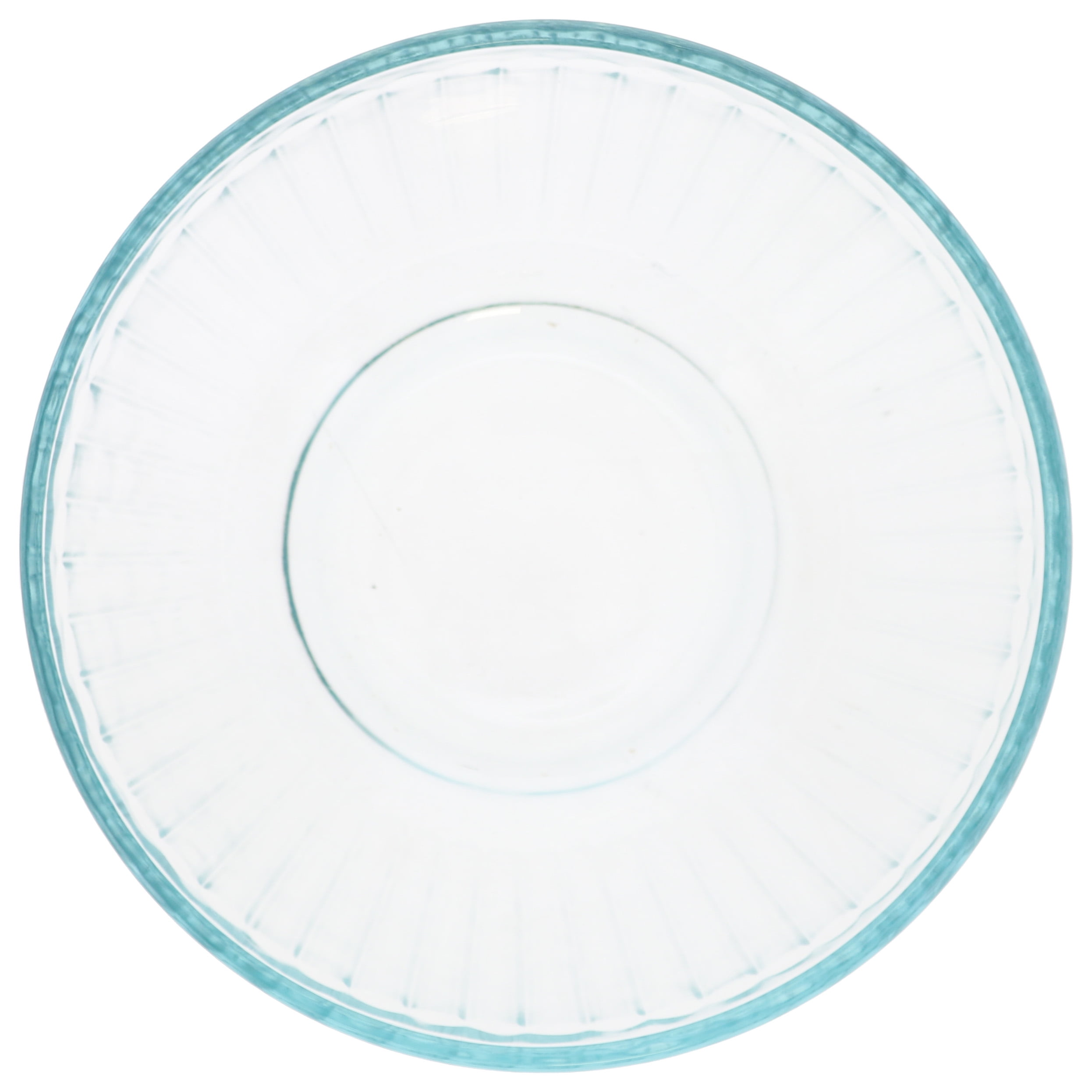 Pyrex 7402 6-Cup Sculpted Glass Mixing Bowl and 7402-PC Blue Spruce Plastic Lid (2-Pack)
