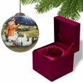 thumbnail image 4 of Shepherd Gazing Into the Star of Bethlehem Hand Painted Mouth Blown Glass Ornament, 4 of 4