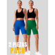 thumbnail image 5 of Set De 2 Short Biker Mujer Shores Deportivos Unitalla Dama Chort Gym, 5 of 5