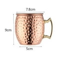 thumbnail image 2 of IMossad Moscow Mule Mugs, 12 oz Hammered Copper Cups with 304 Stainless Steel Lining and Gold Brass Handles, Perfect for Cold Drinks, Beer, Wine, Bars, Parties, Gifts, 2 of 8