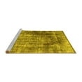 thumbnail image 2 of Ahgly Company Machine Washable Indoor Rectangle Abstract Yellow Contemporary Area Rugs, 2' x 3', 2 of 4