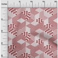 thumbnail image 2 of oneOone Cotton Poplin Twill Maroon Fabric Geometrical Mix Diy Clothing Quilting Fabric Print Fabric By Yard 56 Inch Wide, 2 of 4