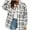 C-Light Gray, variant on Womens Jacket Fall Plaid Long Sleeve Shirts For Women Fashion Shackets Flannel Button Down Boyfriend Oversize Outwears Jackets