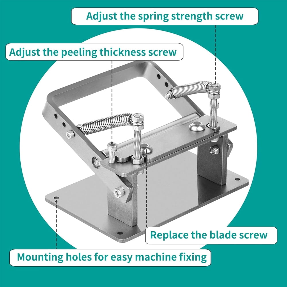 Manual Leather Splitter, Leather Skiving Machine, Leather Paring Skiver, Leather Peel Working Tools with Blades, Leather Peeling Machine for Leather Craft Working Tool