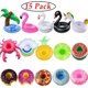 thumbnail image 1 of Portavasos inflable, paquete de 15 flotadores para bebidas, portavasos inflables, posavasos de flamencos para fiesta en la piscina, 1 of 5