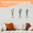 thumbnail image 4 of 3-Piece Metal Flower Wall Decor Minimalist Metal Wall Sculptures for Bedroom, Living Room, Kitchen, Lightweight and Gift-Worthy for Housewarming, 4 of 8
