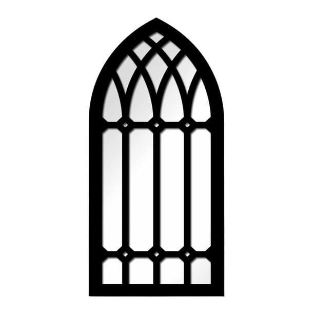 Espejo de ventana arqueado, creativo, moderno, sencillo, rústico, espejo de pared, decoración de pared para ventana Estilo D