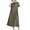 J1-Green Dress, variant on Plus Size Short Sleeve Collared Dresses for Women Cotton Linen A Line Midi Dress Loose Fit Dressy Casual Work Dress Green Dress,Size S-5XL