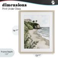 thumbnail image 4 of Stupell Industries Tropical Coastal Calm Villa on Bluff Birch Framed Print Under Glass, 13 x 16, by Riley B, 4 of 8