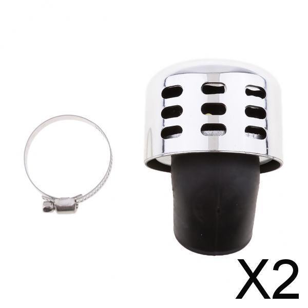 2 Filtros De Aire Con Cabeza De Hongo, Tubo De Entrada De 35-38mm Para Motocicleta, Bicicleta, ATV, 2 piezas