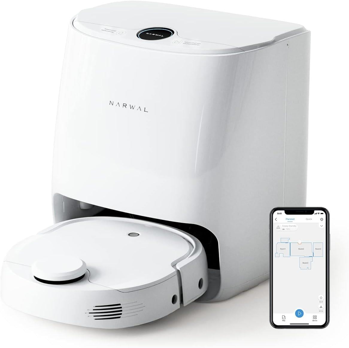 Restored Narwal T10 Robot Vacuum and Mop Comb with Base Station (Refurbished)