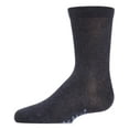 thumbnail image 6 of MeMoi Kids' Basic Cotton Blend Crew Socks, 2, Ivory, 6 of 10
