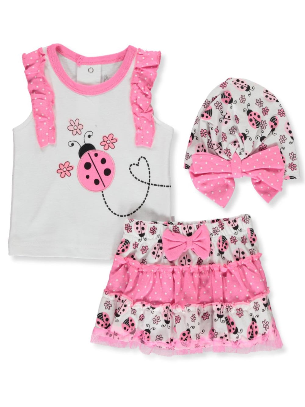 Girls Size 3M Adorable 2-Piece Summer Dress Outfit New Ladybug 