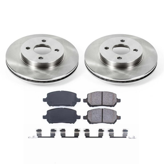 Ultimate Brakes Front Semi-Metallic Brake Pad and Rotor Kit with Hardware WM80924