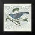 thumbnail image 2 of Wild Apple Portfolio 20x20 Black Modern Framed Museum Art Print Titled - Monument Etching Tile II Blue Bird, 2 of 5