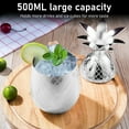 thumbnail image 4 of Cocktail Shaker Pineapple Shape Stainless Steel Polished   500ml For Home Bar Exquisite Workmanship, 4 of 8