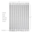 thumbnail image 3 of VHC Brands Christmas Decorations for Living Room Couch Sofa Bedding Grace Grain Sack Stripe Woven Throw 50x60, 3 of 5