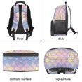 thumbnail image 6 of Aplkyhs School Backpack for Students 6-18 Ergonomic Padded Adjustable Straps Large Capacity Water Resistant Book Bags for Kids Elementary Middle High School Axolotl Mermaid Scale, 6 of 7
