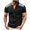 Black, variant on Mens Henley Shirts Short Sleeve Button Down Color Block Pullover Tops Baggy Athletic Dressy Casual Breathable Summer Shirts