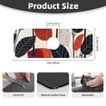 thumbnail image 2 of Logiee Modern Abstract Leaf Pattern Print Kitchen Sink Splash Guard Faucet Mat for Splash Guard Behind Faucet Drip Catcher for Kitchen,Bathroom,Sink Mat,Dish Drying Mat,Bathroom-15" X 5.5", 2 of 7