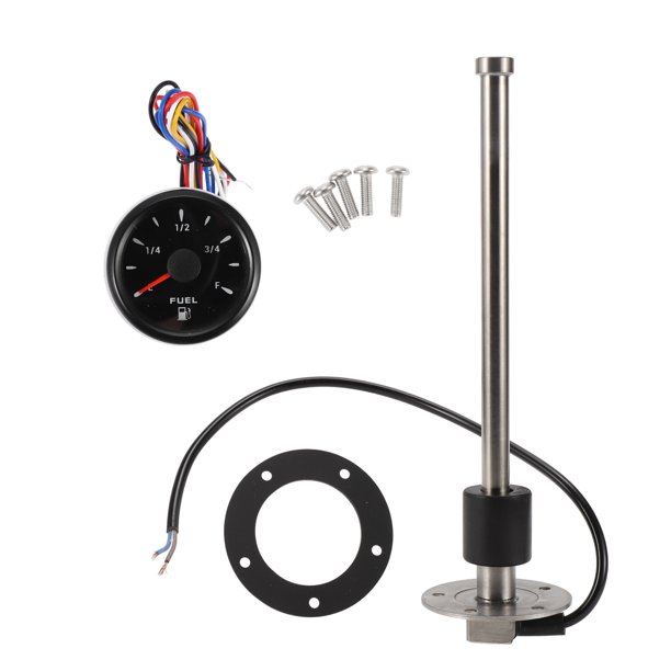 Kit de unidad de envío de combustible y medidor Unique Bargains 9.84" Unidad de envío de combustible para barco Unidad de envío de combustible marino Metal 1 juego 0-190 Ohm
