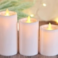 thumbnail image 3 of Flickering Flameless Cylinder Shaped Candle, Battery Operated Warm LED Light Candle Decoration For Table Centerpieces, Fireplace And Dinner Party, 3 of 4