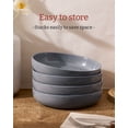 thumbnail image 6 of Famiware Milkyway 4-Piece Stoneware 33 oz Pasta Bowl Set, Dark Gray, 6 of 6