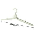 thumbnail image 3 of Travel Folding Clothes Hanger - PP+Aluminum, Lightweight (38g) - 40cm Wide, Anti- - Foldable (14x7x1.5cm), Multi-Purpose, Holds 2.5kg, 3 of 4