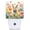 Bunny Among Tulips, variant on Painting Ladybug Dusk to Dawn Night Light, Plug-in Warm Lamp for Hallway Bathroom Bedroom Kitchen