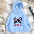 thumbnail image 2 of Kids Print Personality Hoodie Pullover Sweatshirt No Pocket Long Sleeve Crewneck Casual Sporty Tops, 2 of 4