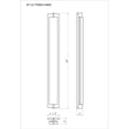 thumbnail image 2 of Eurofase 48963-015 Tribek 46 in. Gold Outdoor Flush Mount Wall Sconce, 2 of 2
