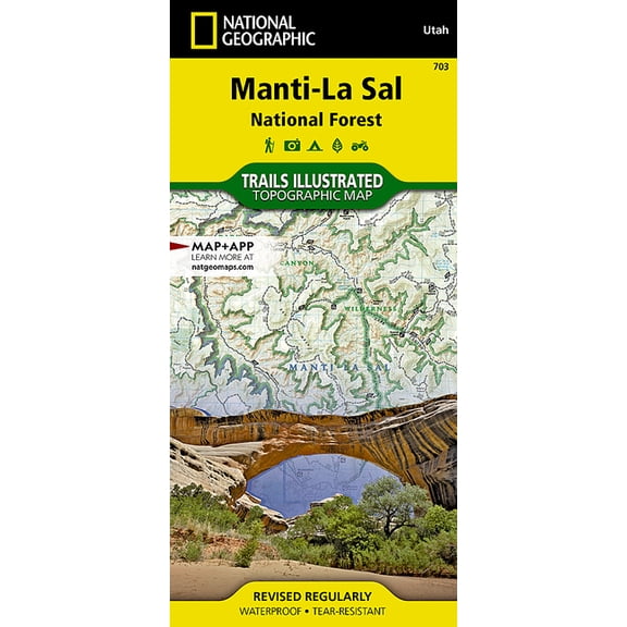 National Geographic Trails Illustrated M Manti-La Sal National Forest Map, Book 703, (Paperback)