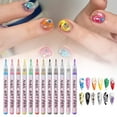thumbnail image 5 of 12Pcs/Set Colourful Waterproof Nail Graffiti Pen 3D Nail Drawing Liner Manicure Pen Abstract Tool, 5 of 10
